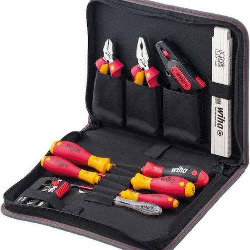 Wiha 41241 Κασετίνα με 11 Εργαλεία Ηλεκτρολόγου