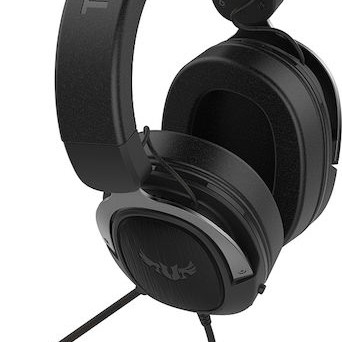 Asus TUF H3 Over Ear Gaming Headset με σύνδεση 3.5mm Gun Metal Grey
