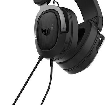 Asus TUF H3 Over Ear Gaming Headset με σύνδεση 3.5mm Gun Metal Grey