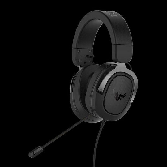 Asus TUF H3 Over Ear Gaming Headset με σύνδεση 3.5mm Gun Metal Grey