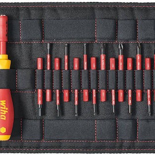 Wiha Κατσαβίδι με 18 Εναλλασσόμενες Μύτες Slimvario Starter