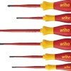 Wiha Σετ 6 Κατσαβίδια Ηλεκτρολόγου Softfinish Electric Slimfix