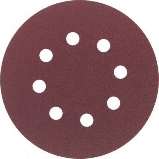 Makita Φύλλο Λείανσης Έκκεντρου Τριβείου K80 με Τρύπες 125x125mm Σετ 10τμχ