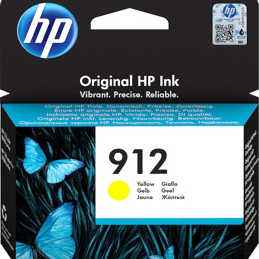 HP 912 Γνήσιο Μελάνι Εκτυπωτή InkJet Κίτρινο (3YL79AE)