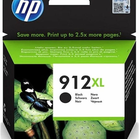 HP 912XL Γνήσιο Μελάνι Εκτυπωτή InkJet Μαύρο (3YL84AE)