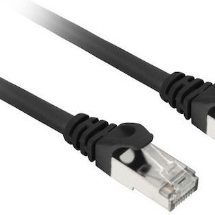 Sharkoon S/FTP Cat.7a Καλώδιο Δικτύου Ethernet 10m Μαύρο 1τμχ