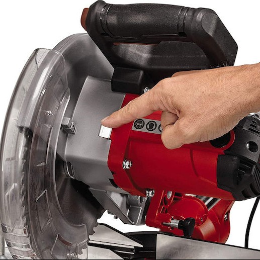 Einhell ΤC-SM 2531/2 U Φαλτσοπρίονο Ρεύματος Συρόμενο με Ισχύ 1900W, Οδηγό Laser, Δίσκο Κοπής Διαμέτρου 254mm & Ταχύτητα Κοπής 4800rpm