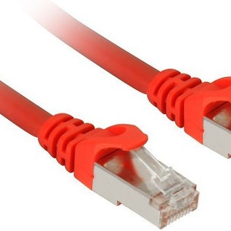 Sharkoon S/FTP Cat.7a Καλώδιο Δικτύου Ethernet 3m Κόκκινο 1τμχ