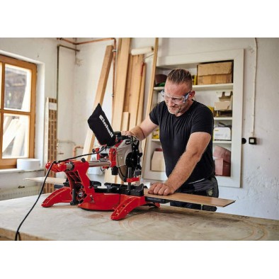 Einhell TC-SM 2534/1 Dual Φαλτσοπρίονο Ρεύματος Συρόμενο με Ισχύ 2350W, Οδηγό Laser, Δίσκο Κοπής Διαμέτρου 250mm & Ταχύτητα Κοπής 4000rpm