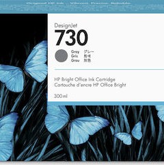HP 730 Γνήσιο Μελάνι Εκτυπωτή InkJet Γκρι (P2V72A)