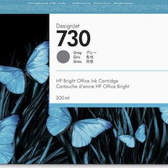 HP 730 Γνήσιο Μελάνι Εκτυπωτή InkJet Γκρι (P2V72A)