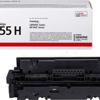 Canon 055H Γνήσιο Toner Laser Εκτυπωτή Μαύρο High Capacity 7600 Σελίδων (3020C002)