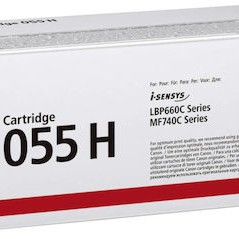 Canon 055H Γνήσιο Toner Laser Εκτυπωτή Μαύρο High Capacity 7600 Σελίδων (3020C002)