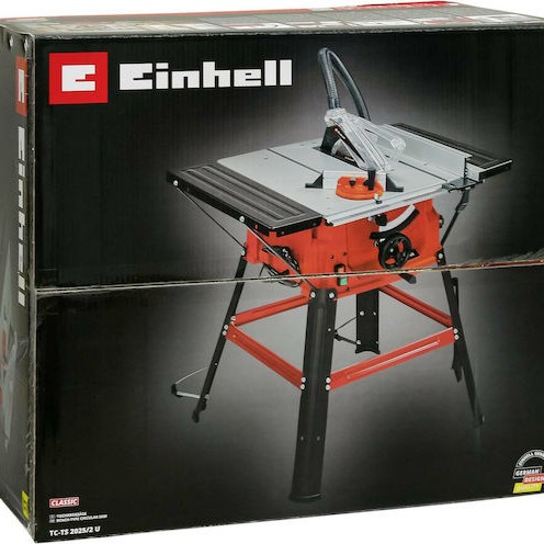Einhell TC-TS 2025/2 U Δισκοπρίονο Πάγκου με Ισχύ 2000W, Οδηγό Laser, Δίσκο Κοπής Διαμέτρου 250mm & Ταχύτητα Κοπής 5000rpm