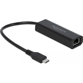 DeLock 66298 USB-C Αντάπτορας Δικτύου για Ενσύρματη σύνδεση Ethernet