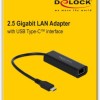 DeLock 66298 USB-C Αντάπτορας Δικτύου για Ενσύρματη σύνδεση Ethernet
