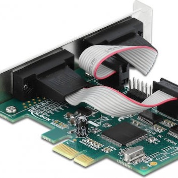 DeLock Κάρτα PCIe σε 4 θύρες RS232 DB9 Serial