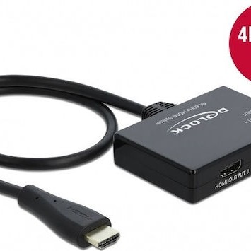 DeLock 1 in > 2 out 4K 60Hz HDMI Splitter 87747