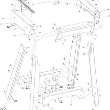 Einhell 4310620 Βάση για Φαλτσοπρίονο