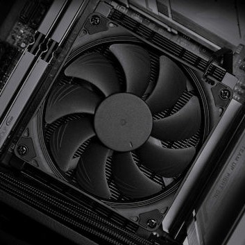 Noctua NH-L9a-AM4 chromax black Ψύκτρα Επεξεργαστή Low Profile για Socket AM4