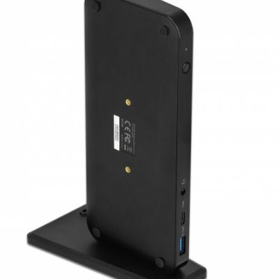 DeLock USB-C Docking Station με HDMI/DisplayPort 4K Ethernet Μαύρο (87746)