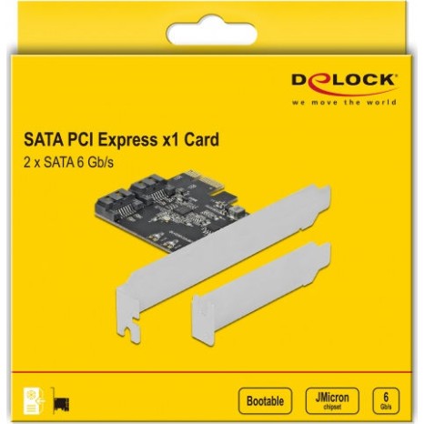 DeLock Κάρτα PCIe σε 2 θύρες SATA