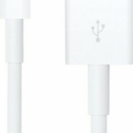 Apple USB-A to Lightning Cable Λευκό 1m (MXLY2ZM/A)