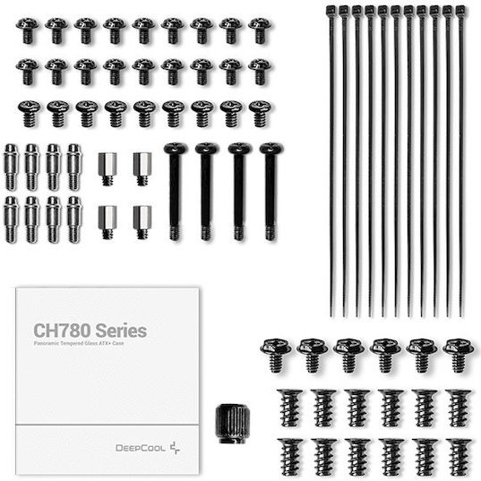 Deepcool CH780 Gaming Full Tower Κουτί Υπολογιστή με Πλαϊνό Παράθυρο και RGB Φωτισμό Μαύρο