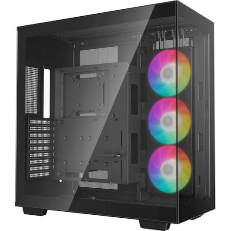 Deepcool CH780 Gaming Full Tower Κουτί Υπολογιστή με Πλαϊνό Παράθυρο και RGB Φωτισμό Μαύρο