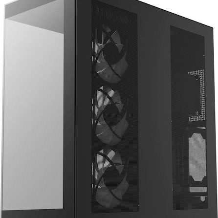 Deepcool CH780 Gaming Full Tower Κουτί Υπολογιστή με Πλαϊνό Παράθυρο και RGB Φωτισμό Μαύρο