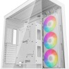 Deepcool CH780 Gaming Full Tower Κουτί Υπολογιστή με Πλαϊνό Παράθυρο και RGB Φωτισμό Λευκό