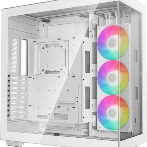 Deepcool CH780 Gaming Full Tower Κουτί Υπολογιστή με Πλαϊνό Παράθυρο και RGB Φωτισμό Λευκό