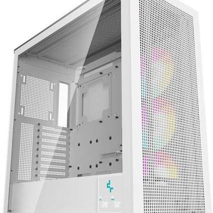 Deepcool Morpheus Gaming Full Tower Κουτί Υπολογιστή με Πλαϊνό Παράθυρο Λευκό