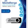 MediaRange 64GB USB 2.0 Stick Ασημί