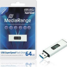 MediaRange 64GB USB 3.0 Stick Λευκό