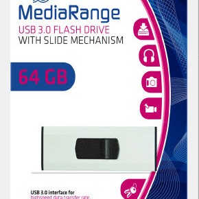 MediaRange 64GB USB 3.0 Stick Λευκό