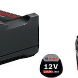 Bosch Σετ 2 Μπαταριών Εργαλείου Λιθίου 12V Χωρητικότητας 3Ah με Φορτιστή GAL 12V-40
