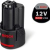 Bosch Σετ 2 Μπαταριών Εργαλείου Λιθίου 12V Χωρητικότητας 2Ah με Φορτιστή GAL 12V-40
