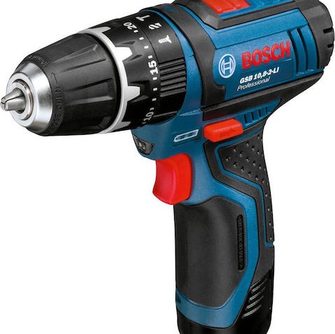 Bosch GSB 12V-15 Κρουστικό Δραπανοκατσάβιδο Μπαταρίας 12V 2x2Ah