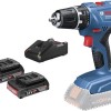 Bosch GSR 18V-21 Δραπανοκατσάβιδο Μπαταρίας 18V 2x2Ah