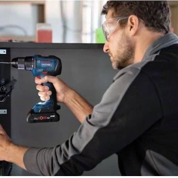 Bosch GSR 18V-55 Κρουστικό Δραπανοκατσάβιδο Μπαταρίας Brushless 18V 2x4Ah