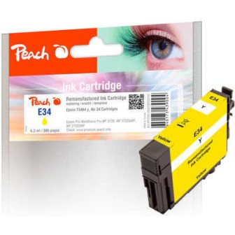 Peach Συμβατό Μελάνι Εκτυπωτή InkJet Epson C13T34644010 Κίτρινο 1τμχ