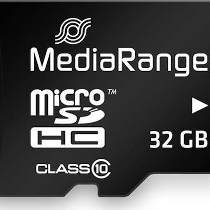 MediaRange MR959 microSDHC 32GB Class 10 A1 High Speed με αντάπτορα