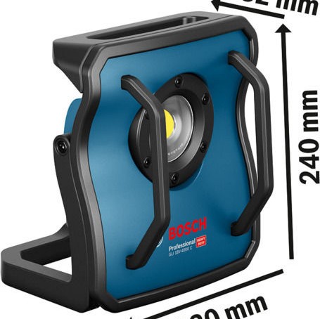 Bosch Προβολέας Εργασίας Επαναφορτιζόμενος LED με Φωτεινότητα έως 4000lm GLI 18V-4000 C Professional