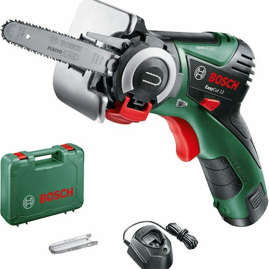 Bosch EasyCut Κλαδευτικό Αλυσοπρίονο Μπαταρίας 1x2.5Ah 12V 0.9kg με Λάμα 13cm