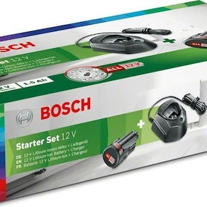Bosch Σετ Μπαταρίας Λιθίου Χωρητικότητας 1.5Ah 12V με Φορτιστή
