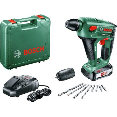 Bosch Κρουστικό Σκαπτικό Πιστολέτο Μπαταρίας 18V 1x2.5Ah με Υποδοχή SDS Quick