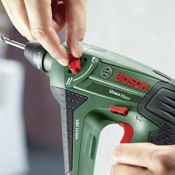 Bosch Uneo Maxx Κρουστικό Σκαπτικό Πιστολέτο Μπαταρίας 18V 2x2.5Ah με Υποδοχή SDS Plus