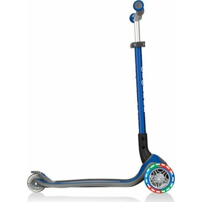 Globber Παιδικό Πατίνι Αναδιπλούμενο Master Lights Τρίτροχο για 4+ Ετών Μπλε