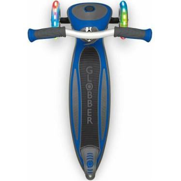 Globber Παιδικό Πατίνι Αναδιπλούμενο Master Lights Τρίτροχο για 4+ Ετών Μπλε
